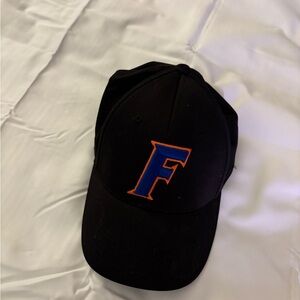 Florida Gators Black Hat with Blue and Orange F Logo on Front